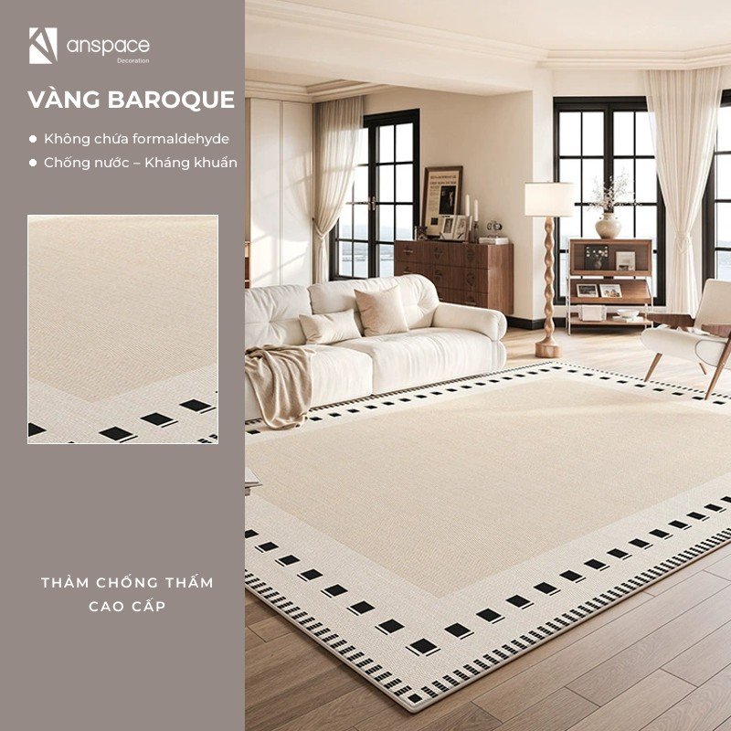 Thảm Chống Thấm – Vàng Baroque